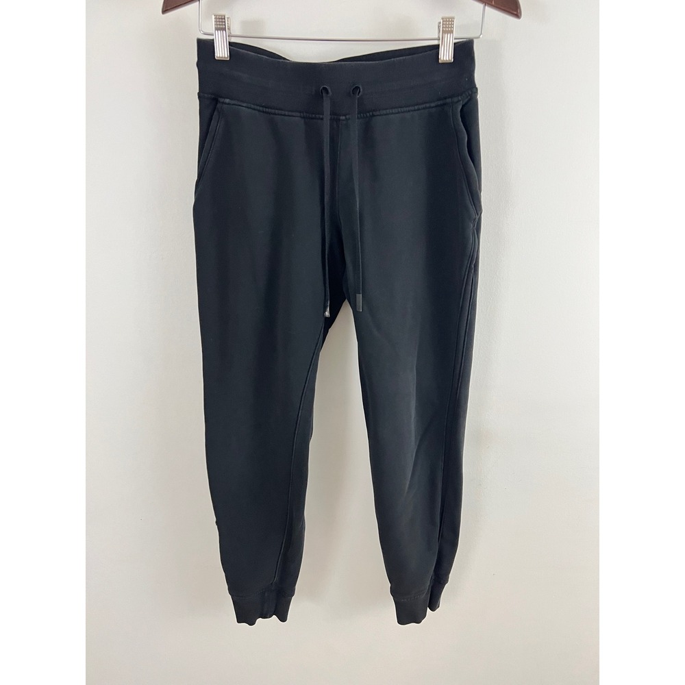 Lululemon Warm Down Jogger Women Size 6 Black Fleece Drawstring Pockets LW5BSDS - Picture 12 of 12